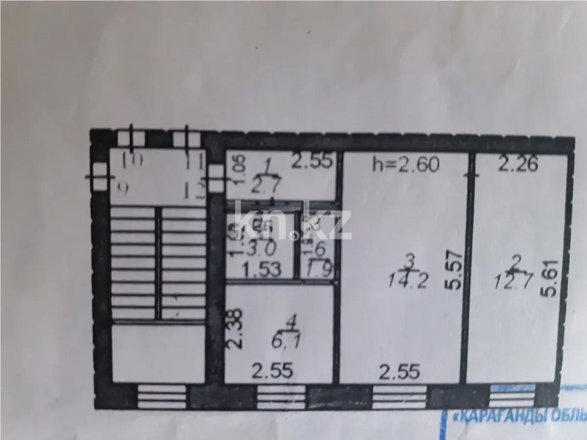 Продажа 2-комнатной квартиры, 44 м² - Аренда квартир помесячно в Темиртау фото 5 из 5