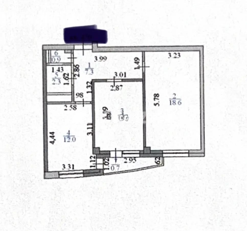 Продажа 2-комнатной квартиры, 53.4 м² - Продажа квартир в Астане - страница 51 фото 4 из 4