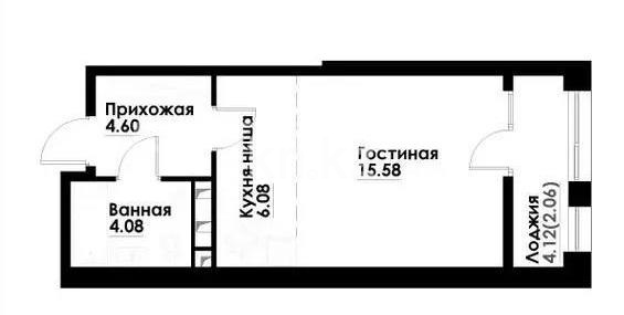 Продажа 1-комнатной квартиры, 32.4 м², ул. Навои, дом  30а/1 - Продажа квартир в новостройках Алматы без посредников фото 1 из 1
