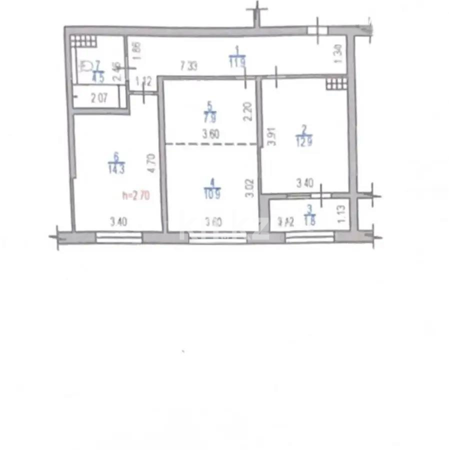 Продажа 3-комнатной квартиры, 65 м² - Продажа  трехкомнатных квартир в новостройках Алматы с фото - страница 6 фото 4 из 4