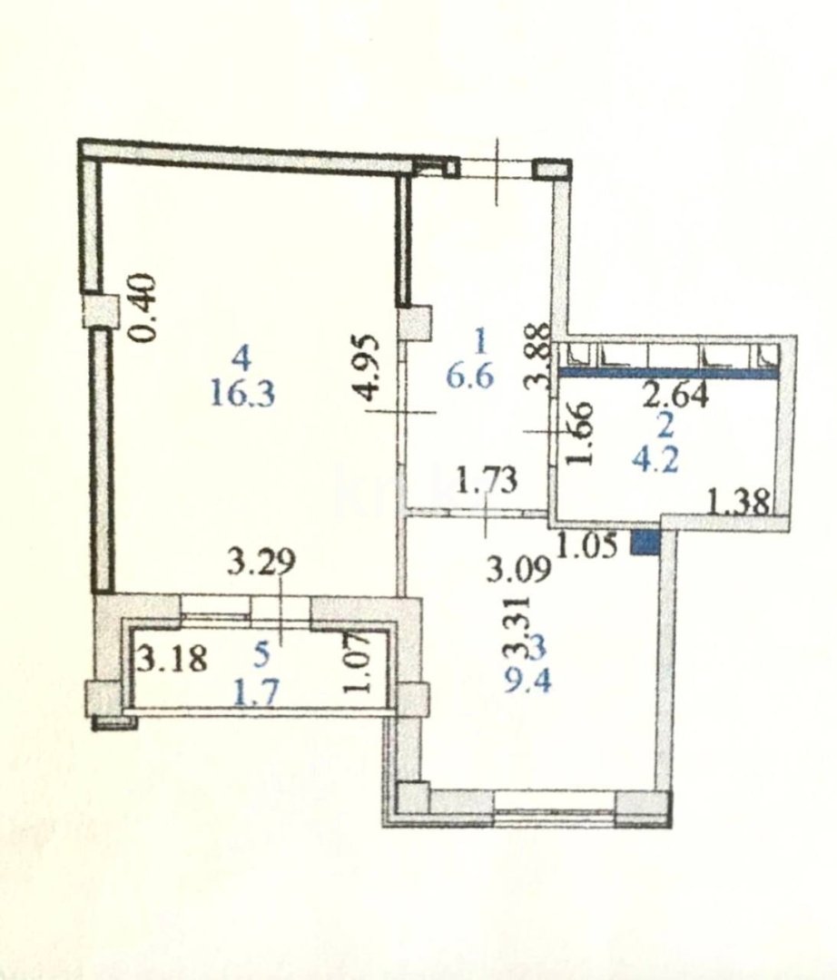 Продажа 1-комнатной квартиры, 40 м², пр. Мангилик Ел, дом  17 в Астане - фото 2
