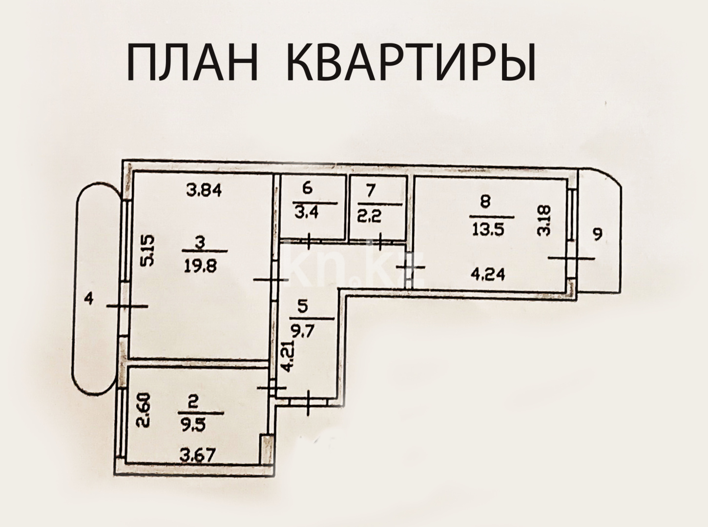 Продажа 2-комнатной квартиры, 61.9 м² - Продажа квартир в монолитном доме в Алматы фото 18 из 20