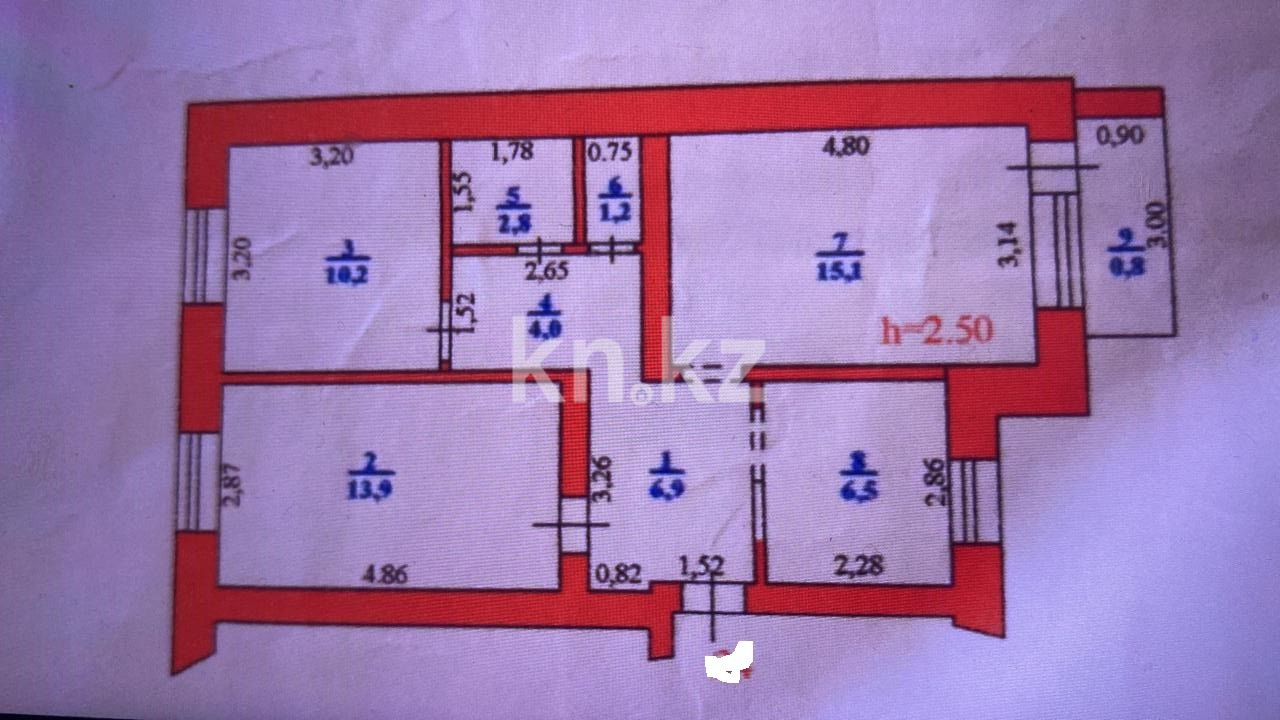 Продажа 3-комнатной квартиры, 63 м², ул. Тюленина - Продажа квартир в Уральске фото 16 из 20