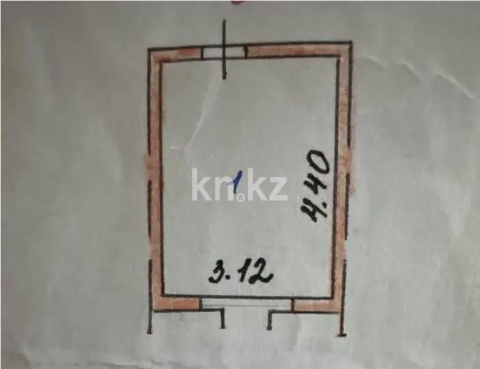Продажа 1-комнатной квартиры, 13.7 м² - Продажа однокомнатных квартир в р-не Байконур Астаны фото 1 из 1