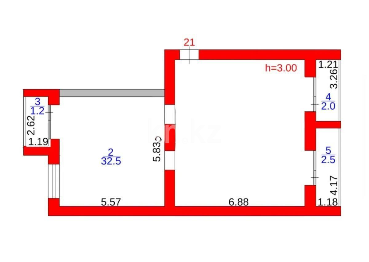 Продажа 3-комнатной квартиры, 91 м², 137 учетный квартал, дом  787 - Продажа  трехкомнатных квартир в Караганде фото 1 из 1