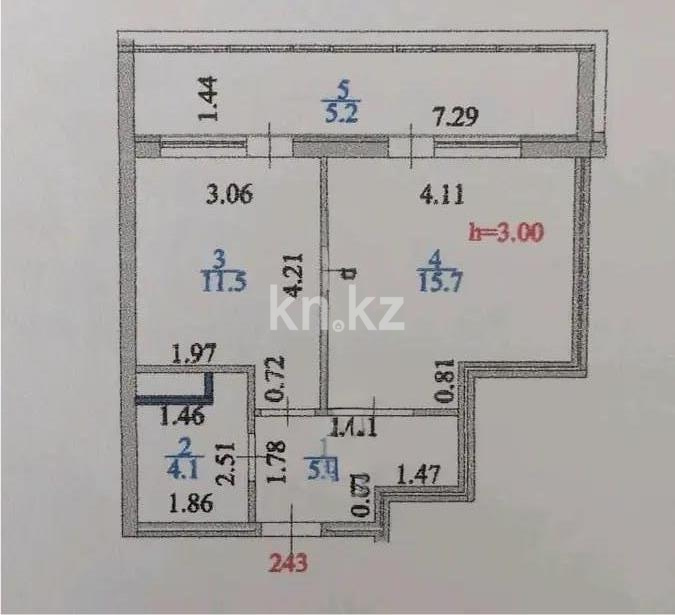 Продажа 1-комнатной квартиры, 41.7 м², пр. Мангилик Ел, дом  48 - Продажа квартир в Казахстане фото 5 из 5