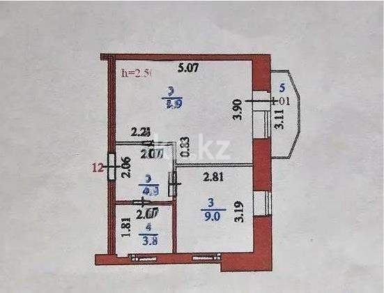 Продажа 1-комнатной квартиры, 36 м² - Продажа квартир в р-не Алматы Астаны фото 4 из 4