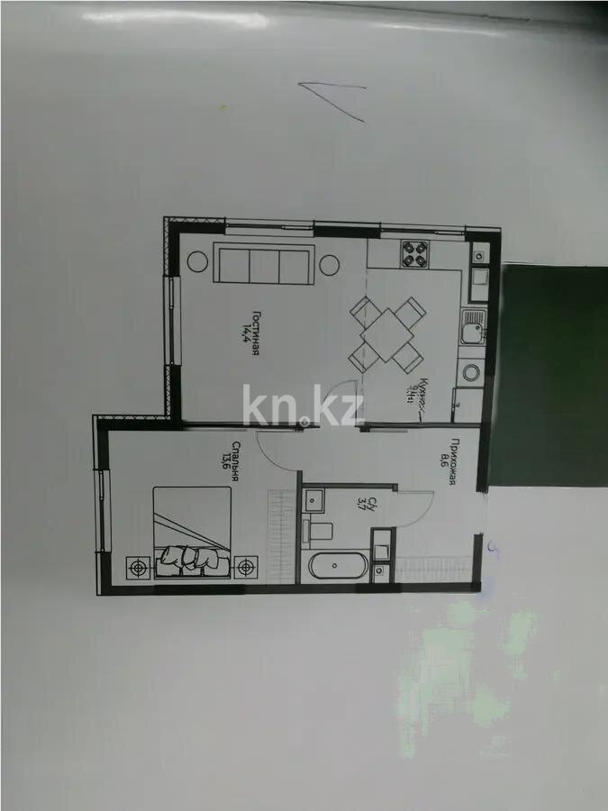 Продажа 2-комнатной квартиры, 51 м² в Алматы - фото 3
