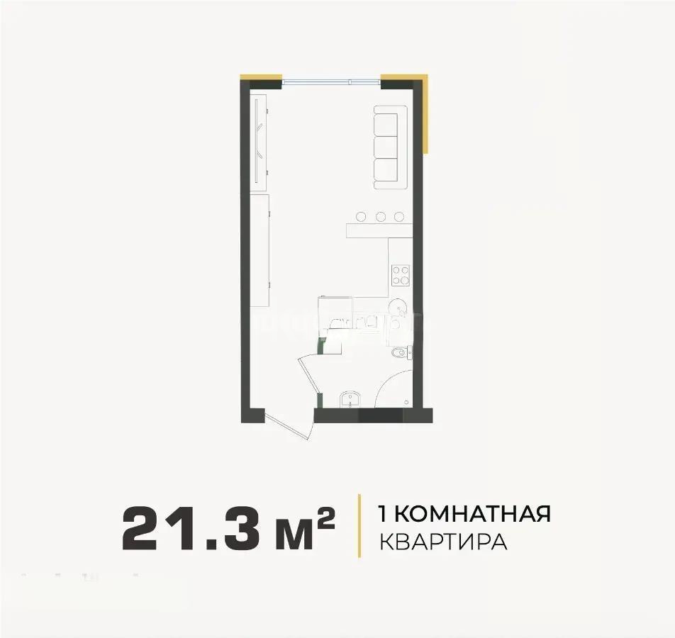 Продажа 1-комнатной квартиры, 21.3 м² - Продажа квартир в Алматы - страница 2 фото 1 из 1