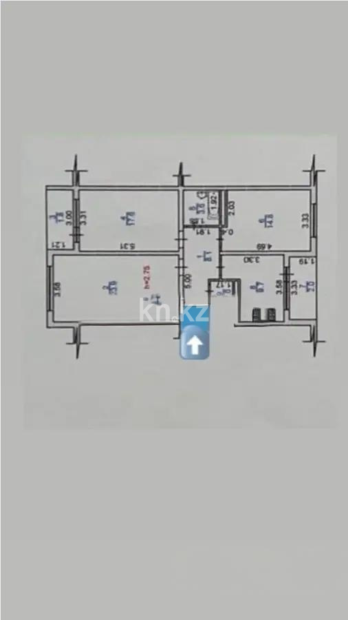 Продажа 3-комнатной квартиры, 84 м² - Продажа квартир в Петропавловске фото 1 из 1