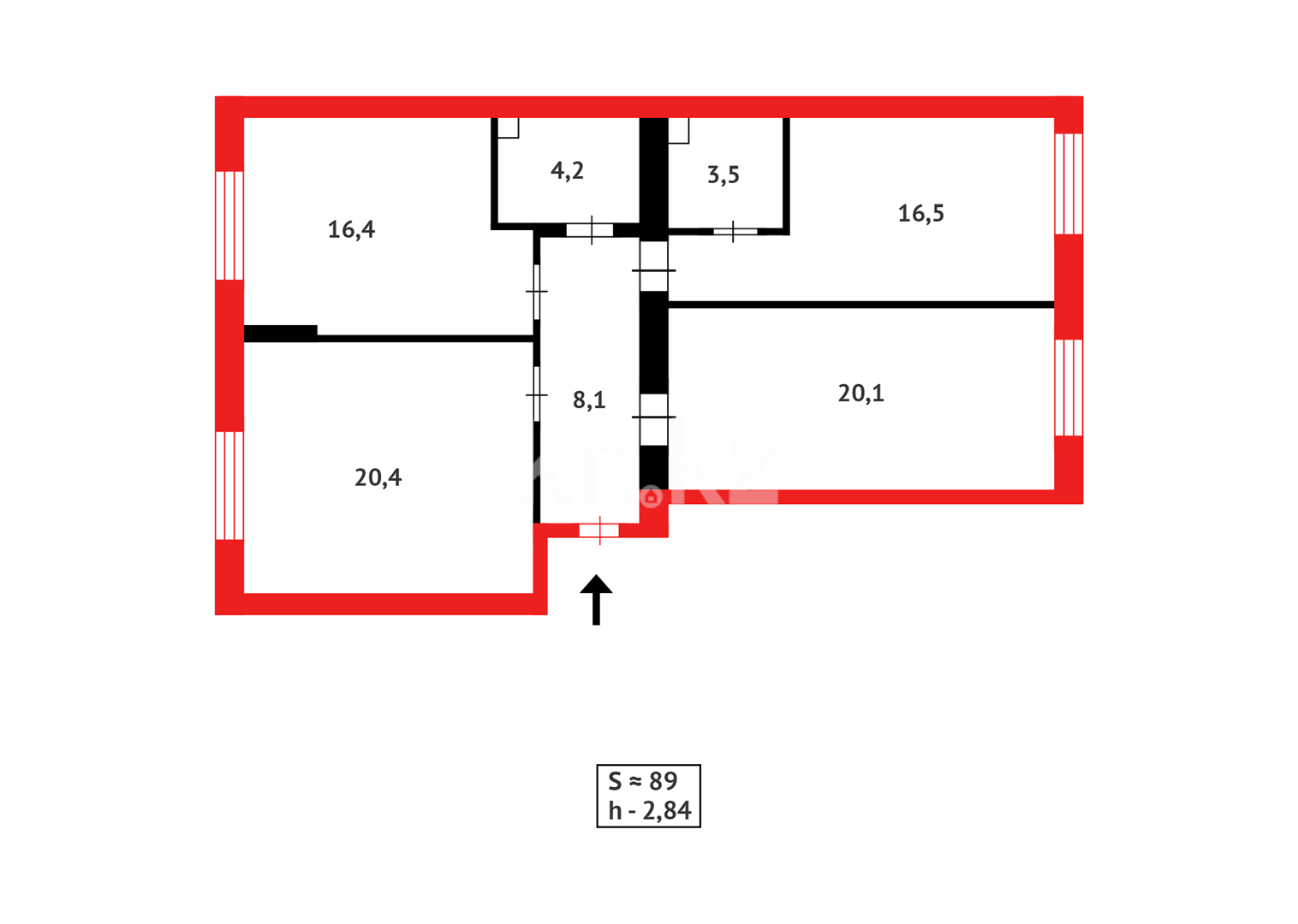 Продажа 3-комнатной квартиры, 89.2 м² - Продажа квартир в Астане - страница 496 фото 16 из 16
