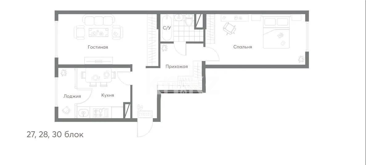 Продажа 3-комнатной квартиры, 72.5 м² - Продажа квартир в Алматы - страница 34 фото 1 из 1