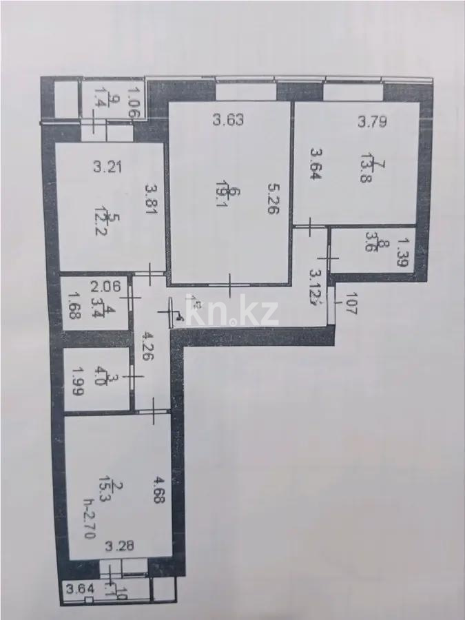 Продажа 3-комнатной квартиры, 87.2 м² в Астане - фото 4