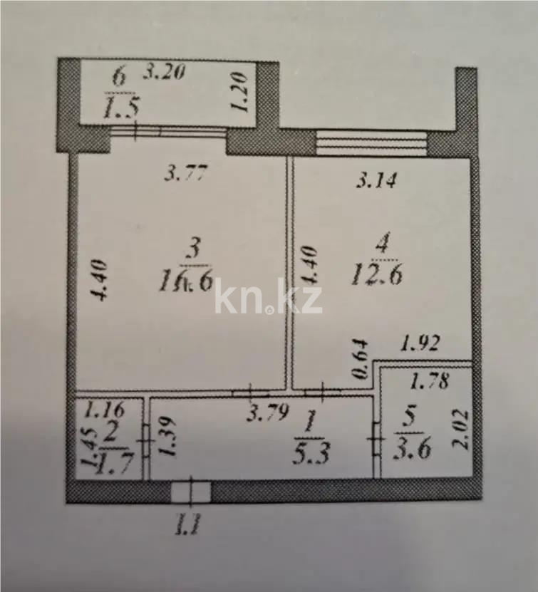 Продажа 1-комнатной квартиры, 41 м² в Караганде