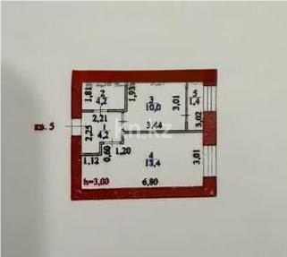 Продажа 1-комнатной квартиры, 38.6 м², ул. Серкебаева, дом  49 в Астане