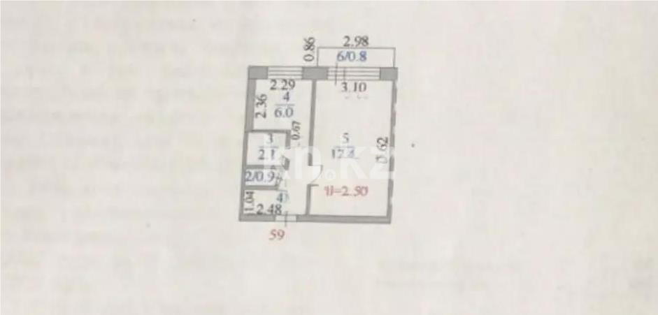 Продажа 1-комнатной квартиры, 31 м² - Продажа однокомнатных квартир от собственников в Караганде - страница 3 фото 1 из 1