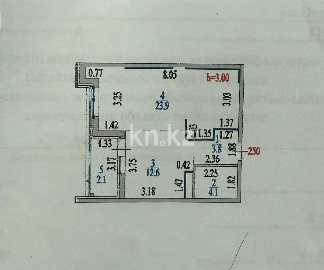 Продажа 1-комнатной квартиры, 47 м², ул. Анет баба, дом  9/1в в Астане - фото 5