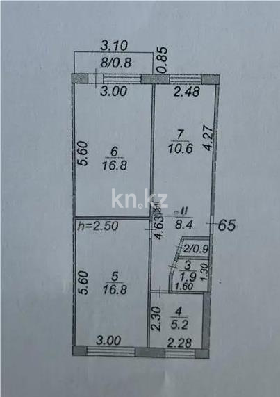 Продажа 3-комнатной квартиры, 61 м² в Темиртау - фото 7