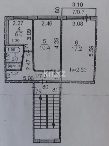 Продажа 2-комнатной квартиры, 43 м² - Недвижимость в Караганде - страница 4 фото 7 из 7