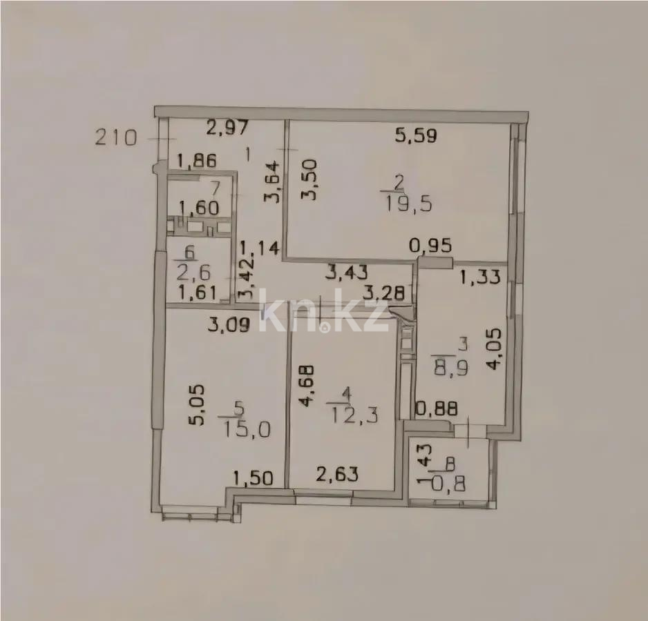 Продажа 3-комнатной квартиры, 71.5 м² в Астане - фото 8