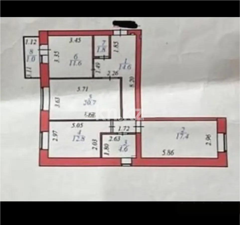 Продажа 3-комнатной квартиры, 86 м², пр. Кошкарбаева, дом  41 в Астане - фото 6