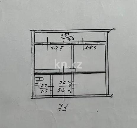 Продажа 1-комнатной квартиры, 50 м², ул. Токтабаева, дом  9 - Продажа  однокомнатных квартир в новостройках Алматы без посредников фото 4 из 4