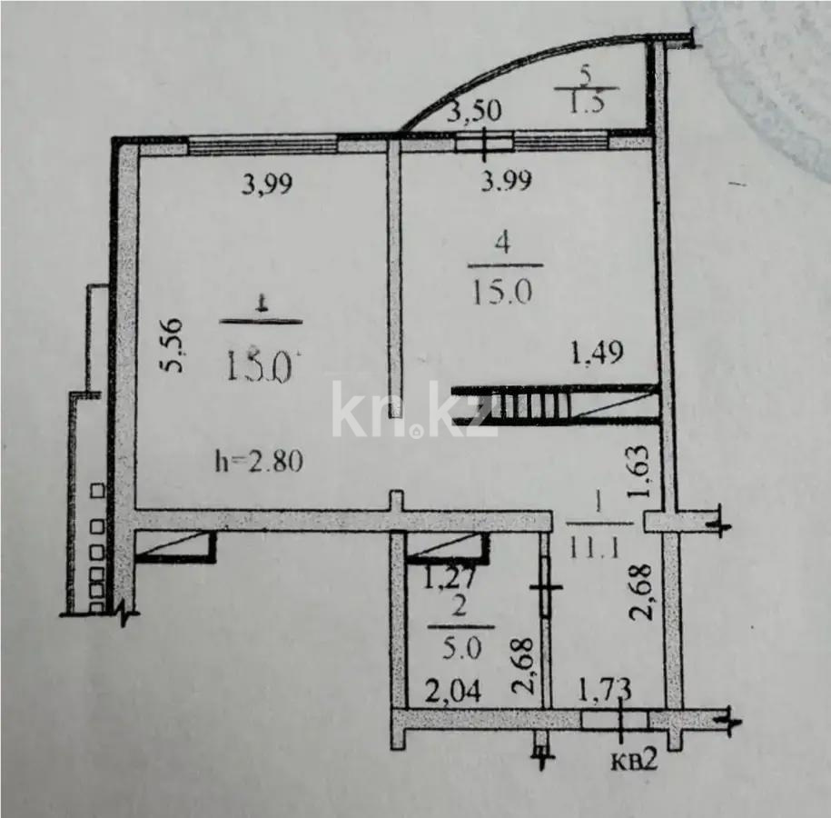Продажа 2-комнатной квартиры, 55 м² в Алматы - фото 5