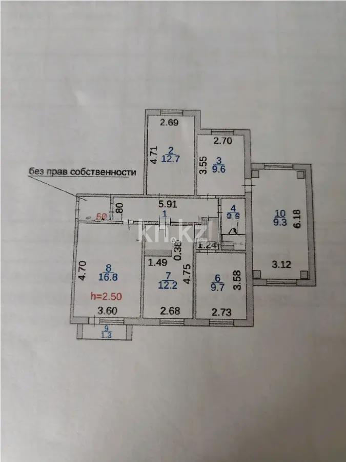 Продажа 4-комнатной квартиры, 87 м², пр. Шахтеров, дом  3 - Продажа  четырехкомнатных квартир в Караганде фото 10 из 10