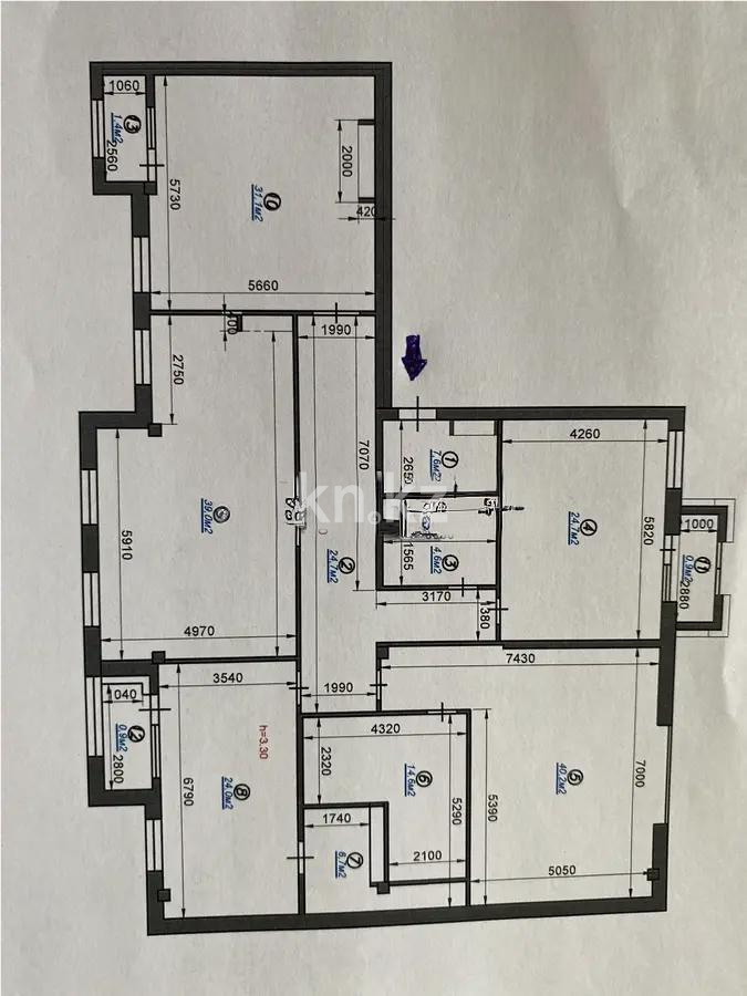 Продажа 4-комнатной квартиры, 221 м², ул. Акмешит, дом  19/1 - Продажа  четырехкомнатных квартир в новостройках Астаны без посредников фото 2 из 2