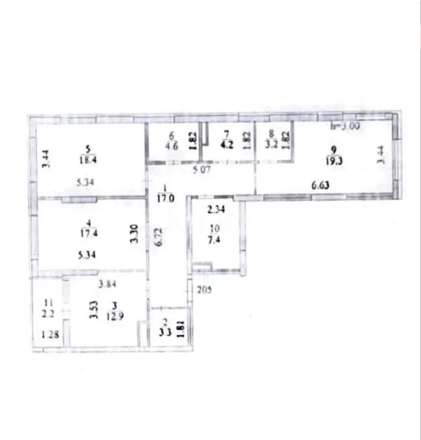 Продажа 3-комнатной квартиры, 110 м², пр. Мангилик Ел, дом  62 в Астане - фото 5