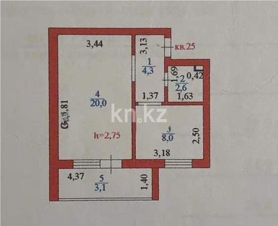 Продажа 1-комнатной квартиры, 38 м² - Продажа квартир в Астане - страница 21 фото 4 из 4