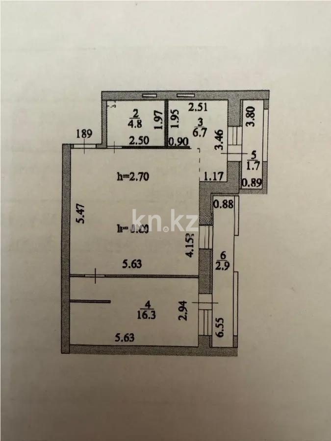 Продажа 2-комнатной квартиры, 63.2 м², ул. Бухар жырау, дом  32 - Продажа квартир в новостройках Астаны без посредников с фото фото 1 из 1