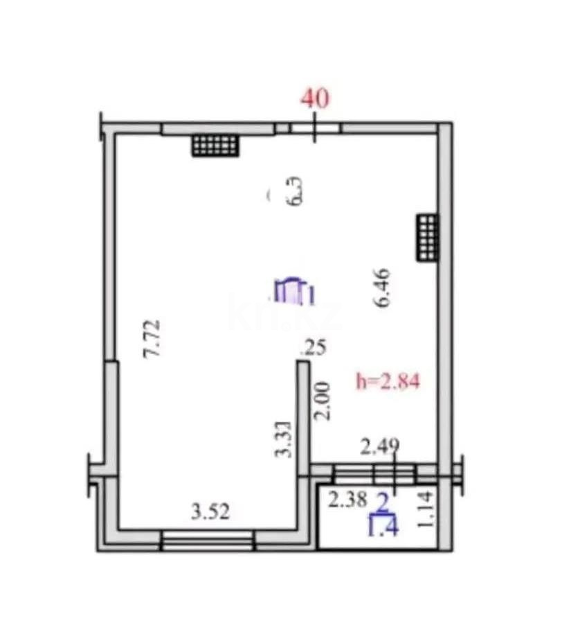 Продажа 1-комнатной квартиры, 45.5 м² в Алматы - фото 2