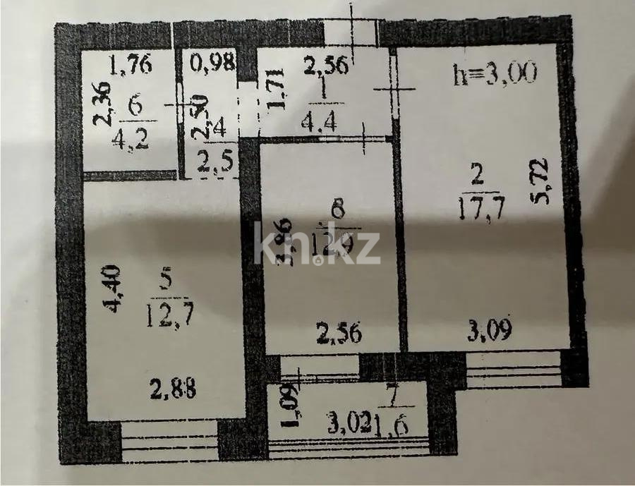Продажа 2-комнатной квартиры, 53 м², ул. Кумисбекова, дом  11 в Астане - фото 5