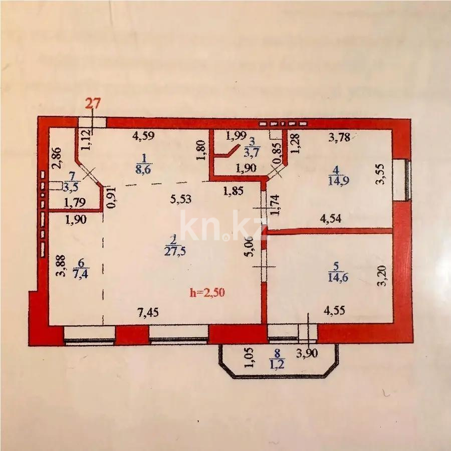 Продажа 3-комнатной квартиры, 81 м² в Астане - фото 9
