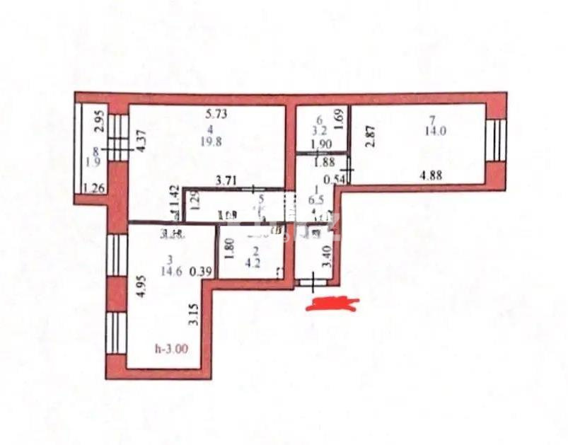 Продажа 3-комнатной квартиры, 70 м² - Недвижимость в Казахстане - страница 2 фото 1 из 1