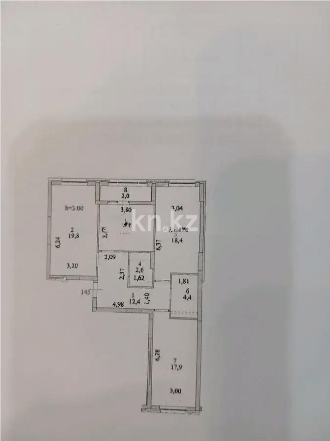Продажа 3-комнатной квартиры, 89.5 м², ул. Серкебаева, дом  22 - Продажа  трехкомнатных квартир в новостройках Астаны фото 1 из 1