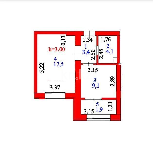 Продажа 1-комнатной квартиры, 36 м², ул. Казыбек би, дом  7/1 - Продажа квартир в Казахстане фото 1 из 1
