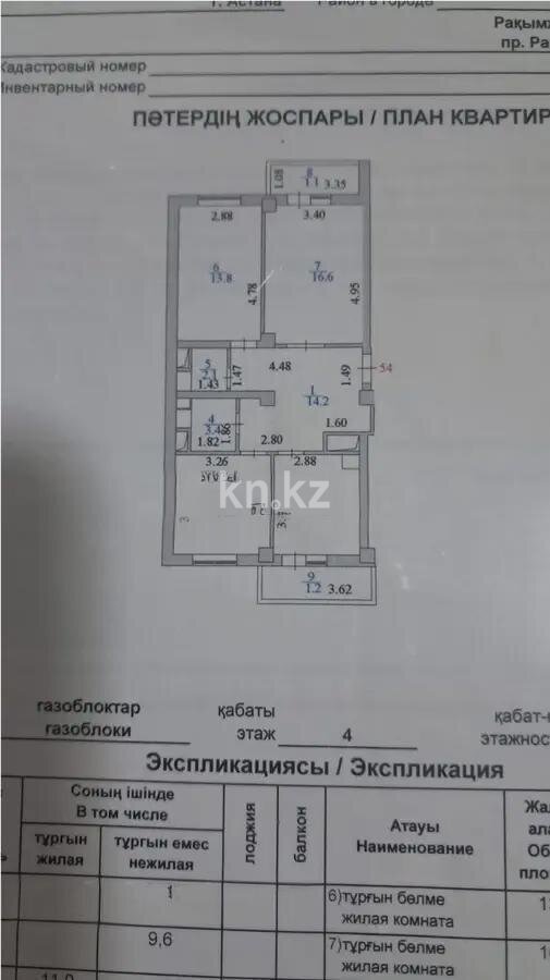 Продажа 3-комнатной квартиры, 73 м² в Астане - фото 5