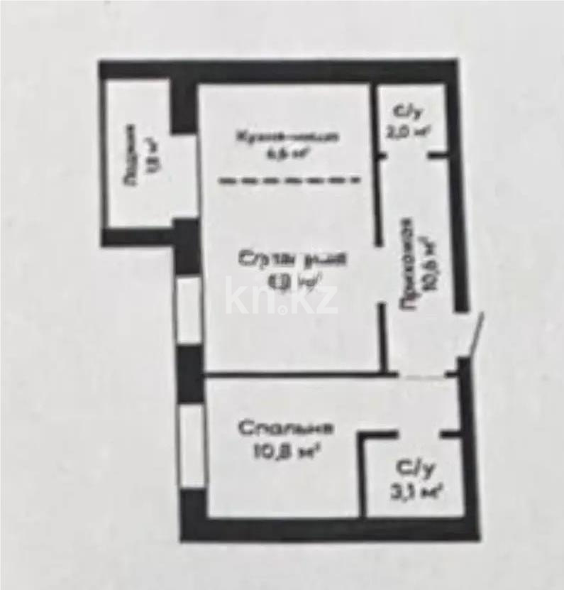 Продажа 2-комнатной квартиры, 45 м² в Караганде