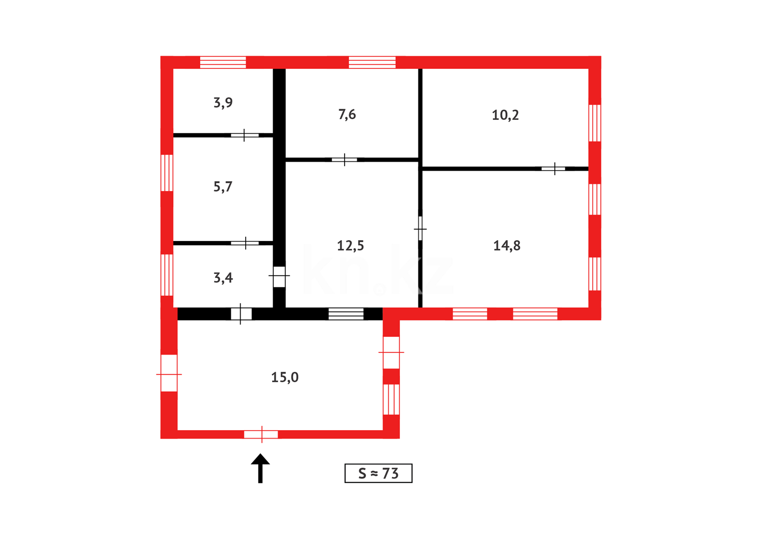 Продажа 4-комнатного дома, 73.1 м², ул. Охотская в Караганде - фото 33