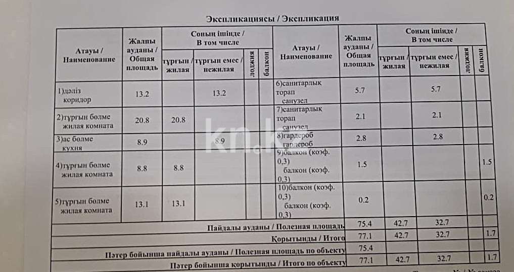 Продажа 3-комнатной квартиры, 77 м² в Астане - фото 20