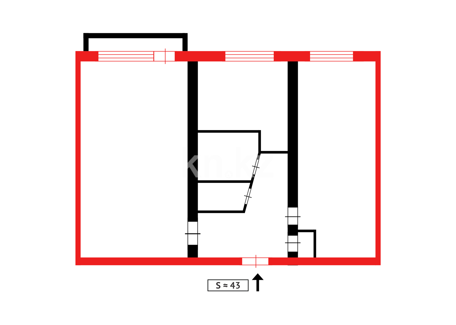 Продажа 2-комнатной квартиры, 45 м², ул. Абая, дом  13 - Продажа квартир в Сарани фото 15 из 15
