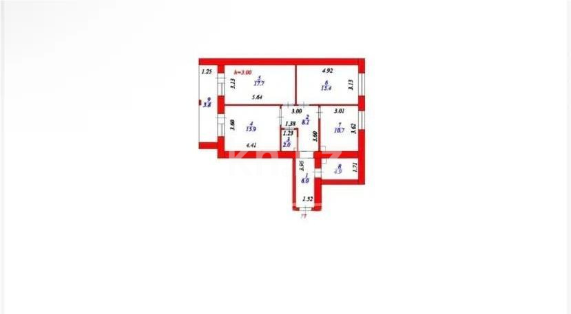Продажа 3-комнатной квартиры, 84.5 м² - Продажа трехкомнатных квартир от собственников в Астане - страница 5 фото 6 из 6