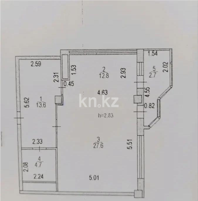 Продажа 1-комнатной квартиры, 61.4 м² - Продажа  однокомнатных квартир в новостройках Астаны - страница 7 фото 5 из 5