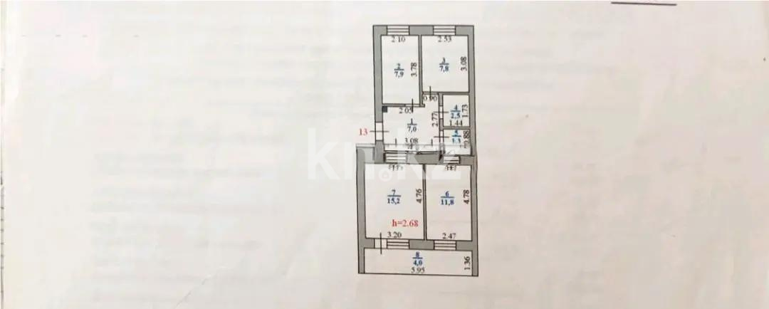 Продажа 3-комнатной квартиры, 57 м², ул. Сатпаева, дом  11/5 - Продажа  трехкомнатных квартир в Астане без посредников с фото фото 1 из 1
