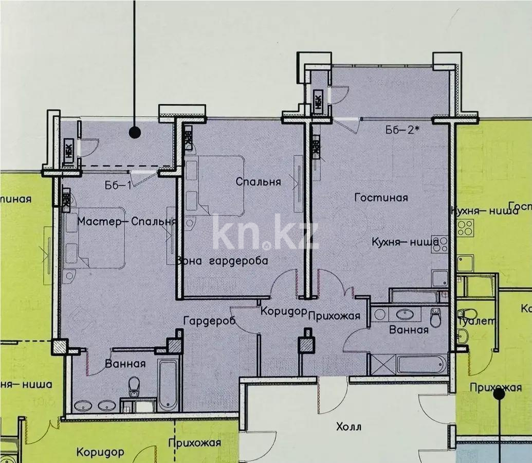 Продажа 3-комнатной квартиры, 111.8 м², пр. Аль-Фараби, дом  116/1 стр - Продажа квартир в Алматы фото 1 из 1