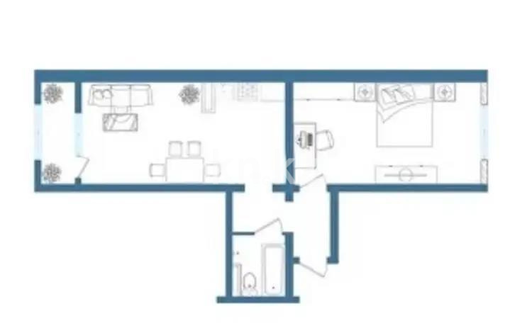 Продажа 2-комнатной квартиры, 57.14 м², ул. 24-я, дом  1/1б стр - Продажа квартир в Алматы без посредников с фото фото 1 из 1