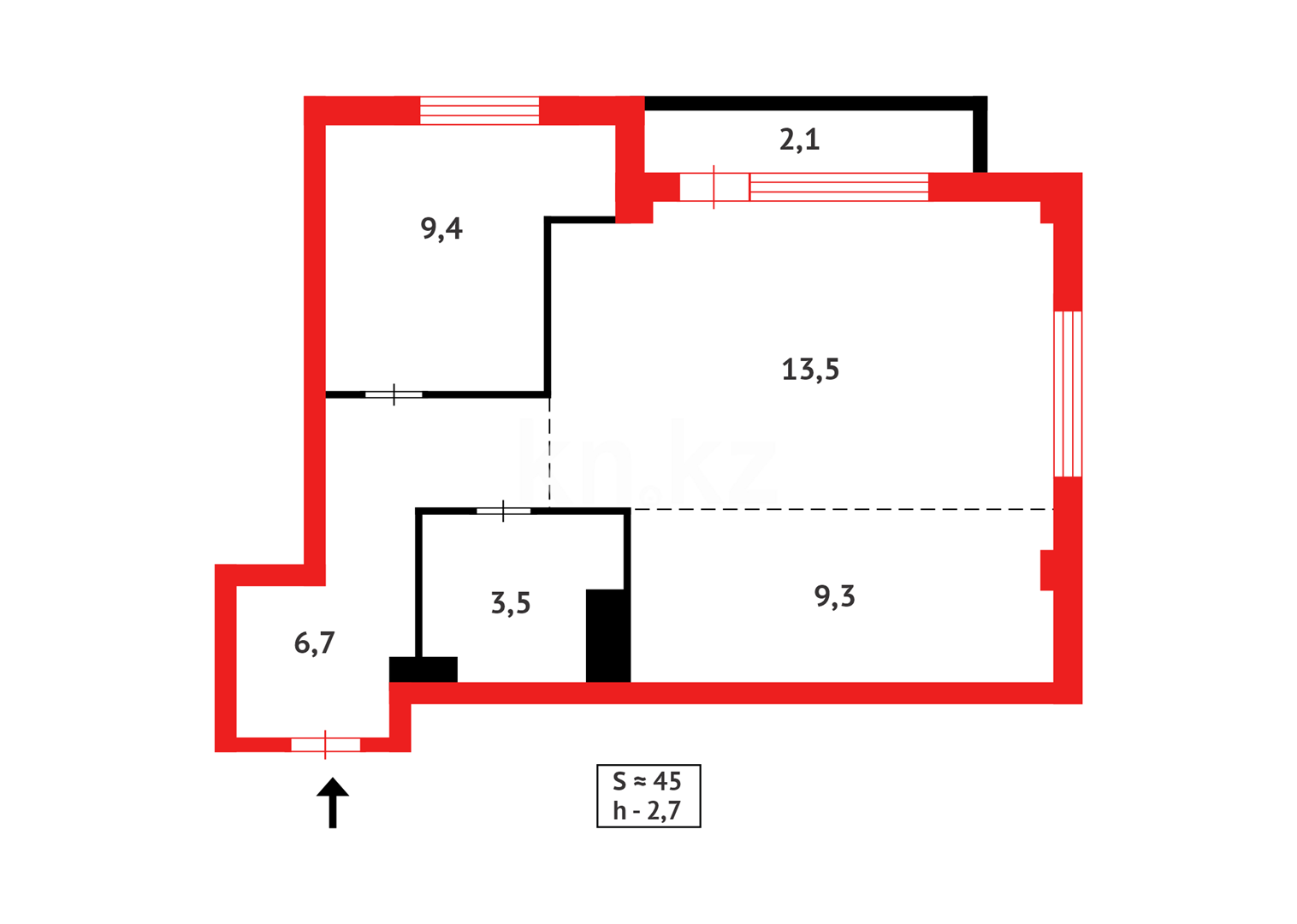 Продажа 2-комнатной квартиры, 45 м² - Аренда квартир посуточно в Сарани фото 10 из 10