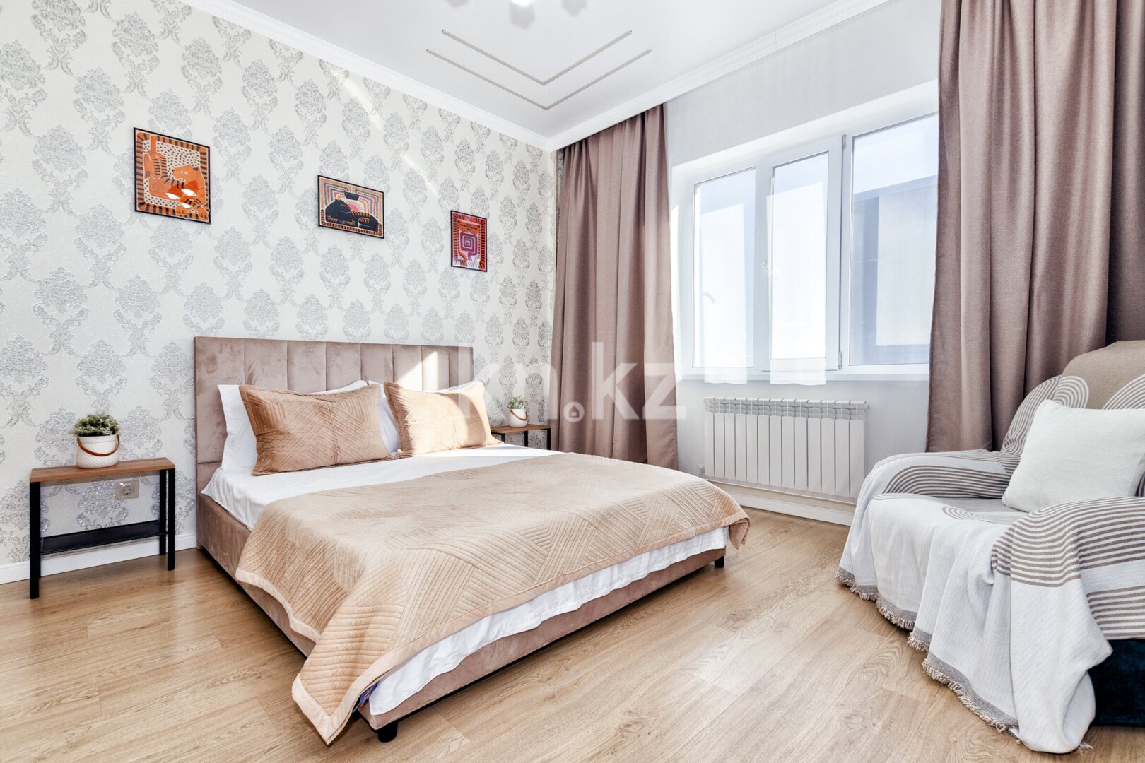 Аренда 1-комнатной квартиры посуточно, 53 м² в Астане